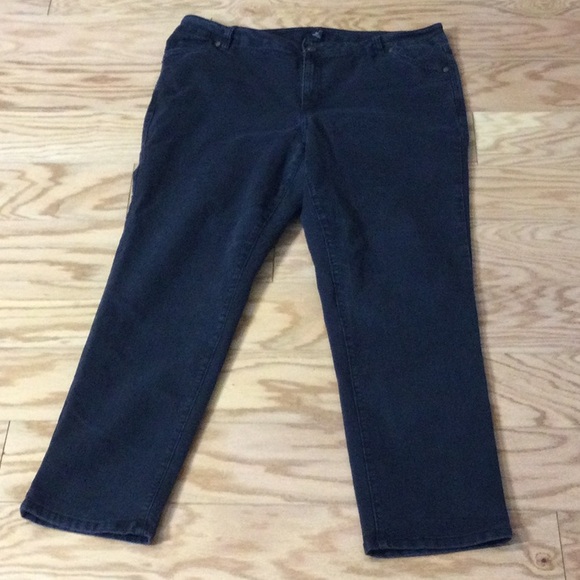 16W J+V Curvie Fit Ankle Black Denim Jeans - Picture 3 of 16
